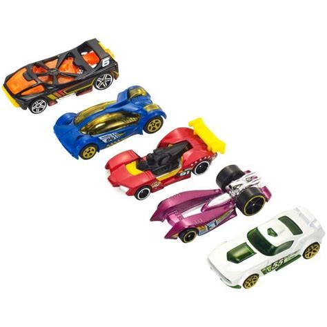 Coffret de 5 voitures Hot Wheels Modèle aléatoire 400 modèles 15 thématiques 1806