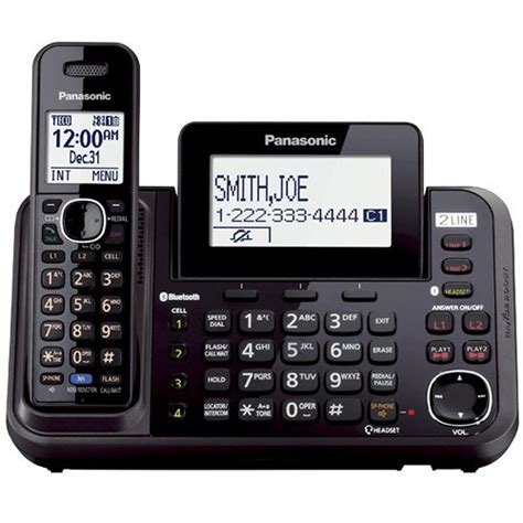 Panasonic Cordless Phone (Black) KX-TG9541B B&H Photo Video