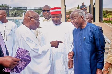 Obasanjo And Kwankwaso Pay Respects At Burial Of Former Cross River