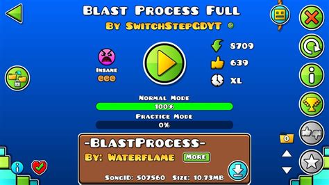 Blast Processing Full Version All Coins Geometry Dash