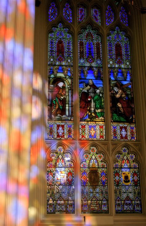 Stained Glass Stained Glass And Reflections St John S Ed Flickr