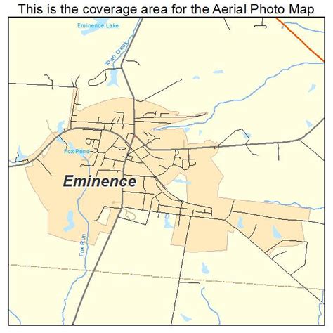 Aerial Photography Map of Eminence, KY Kentucky