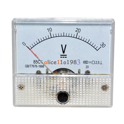 Dc V Analog Panel Volt Voltage Meter Voltmeter Gauge C V Ebay