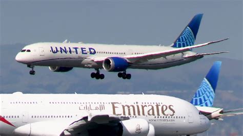 INAUGURAL FLIGHT SFO TO ROME Plane Spotting At San Francisco Int L