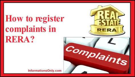 How To File A Complaint Under RERA INFORMATIONS ONLY