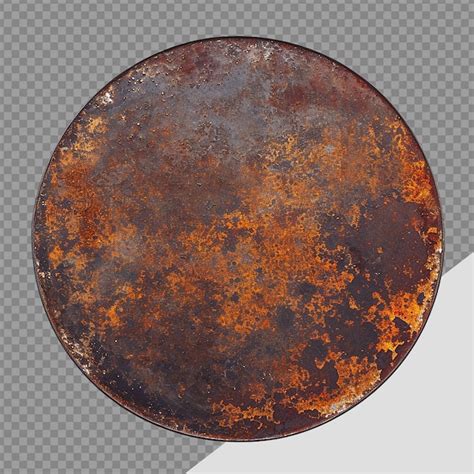 Premium Psd Rusty Metal Plate Png Isolated On Transparent Background