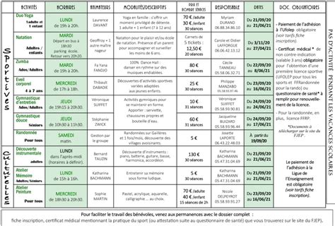 Programme activités 2020 2021 min 2 min FJEP Gaillères