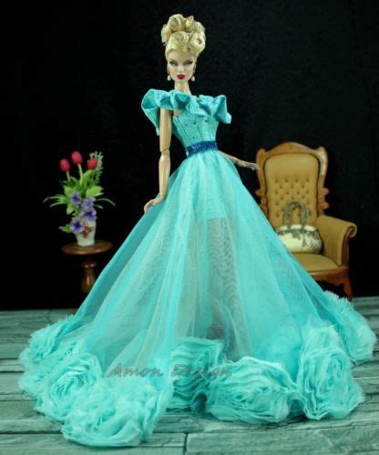 Amon Design Gown Outfit Dress Fashion Royalty Silkstone Barbie Model Doll Fr Ebay Barbie