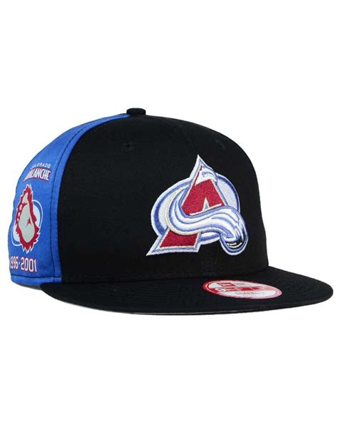 Ktz Colorado Avalanche Panel Pride 9fifty Snapback Cap In Blue For Men