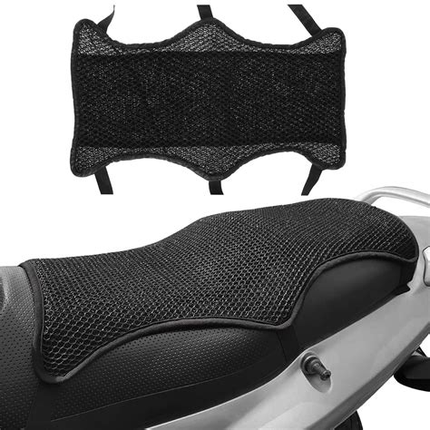 Summerkimy Motorcycle Seat Cushion Breathable 3d Air Mesh Motorbike Seat Pad Air Cooling