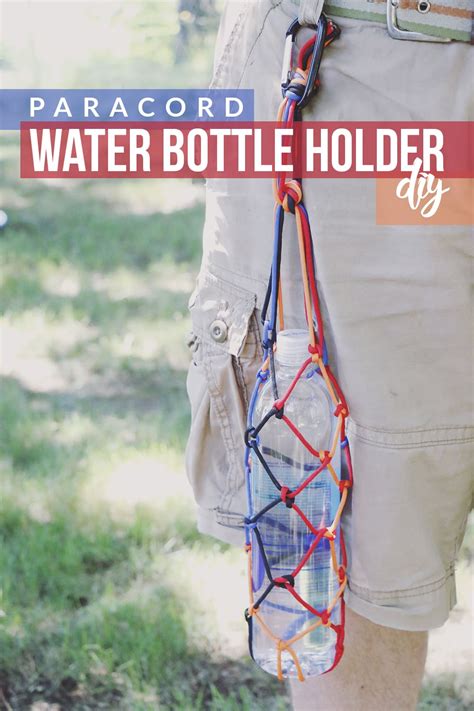 Paracord Water Bottle Holder Diy Hiking Hydration Hello Nature