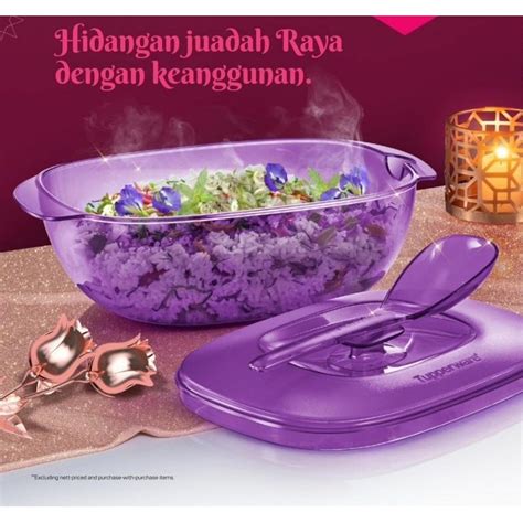 Tupperware Crystalline Rice Server With Spoon 2 5L 1Pcs Shopee Malaysia