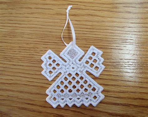 Scandinavian Norwegian Hardanger Ornament Angel Etsy