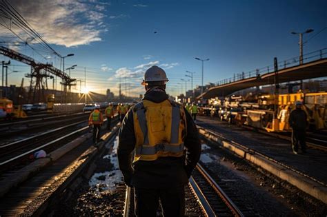 Premium Ai Image Construction Worker Wearing A Hard Hat A Reflective