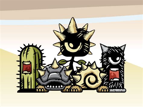 Dribbble Spiky Monster And Obstacles Sprites Game Asset Dribbble