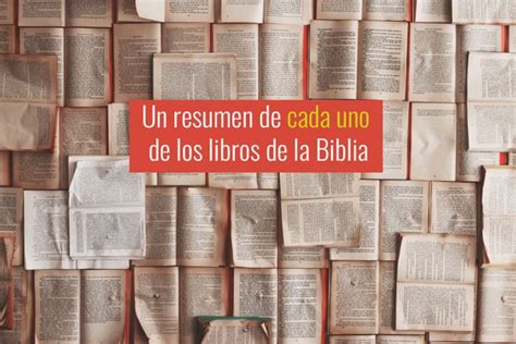 Un Resumen Corto De Cada Libro De La Biblia