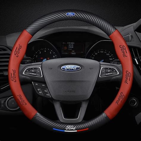 Чехол на руль автомобиля для Ford Focus MK1 Mondeo MK4 MK5 Fiesta MK7 ...