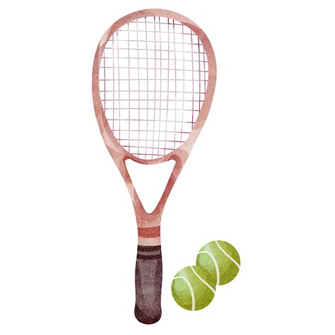 Watercolor Tennis Clip Art 23324617 Png