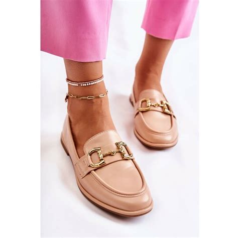 Kesi Women S Leather Loafers Nude Coriso EPonuda