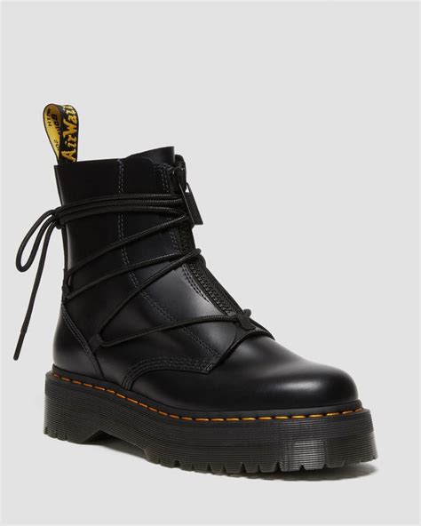 Jarrick Ii Laced Leather Platform Boots In Black Dr Martens Boots