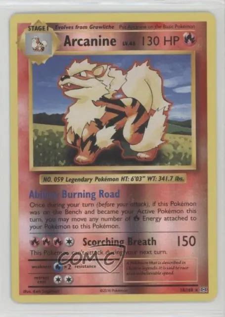 Pok Mon Xy Evolutions Th Anniversary Reverse Foil Arcanine