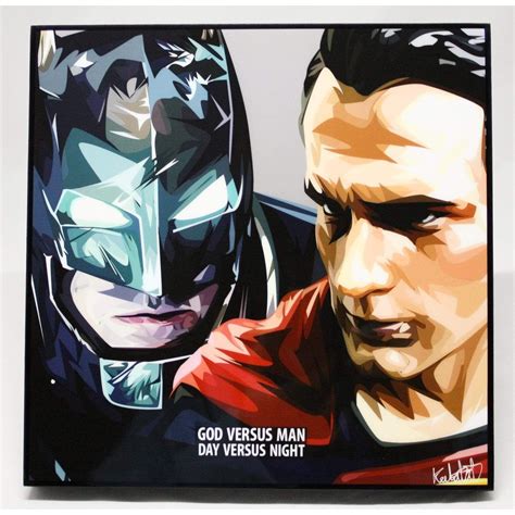 BBW Superman Batman God Versus Man Pop Art 10X10 ISBN 287314 Shopee Malaysia