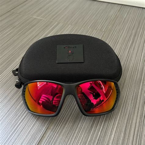 Spyder Accessories Spyder Sp608 Polarized Black Sunglasses With Red