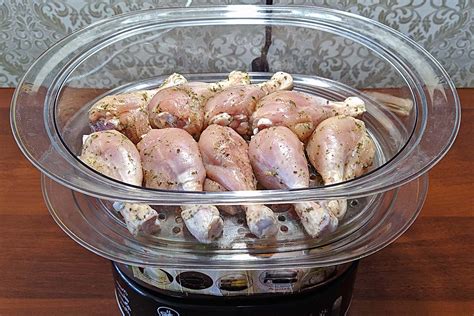 Вкусные куриные голени с овощами в пароварке – пп-рецепт