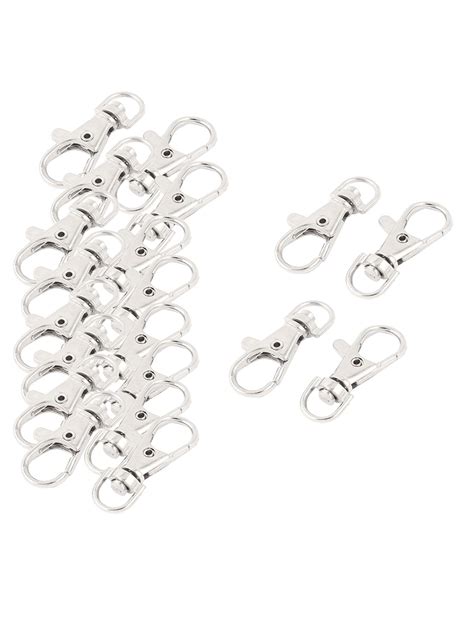 Metal Lobster Trigger Swivel Clasp Hooks Clip Buckle Key Ring Chain