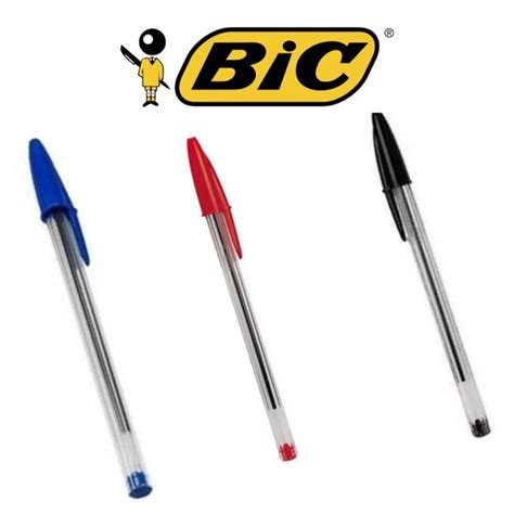 3 Canetas Bic Cristal Original Azul Vermelha E Preta Shopee Brasil