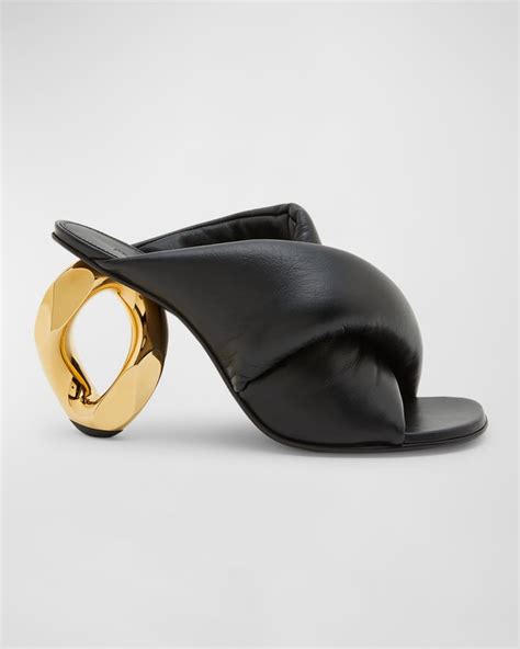 JW Anderson Twist Chain Slide Mule Sandals Neiman Marcus