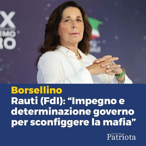 Isabella Rauti On Twitter Borsellino Rauti Fdi Impegno E