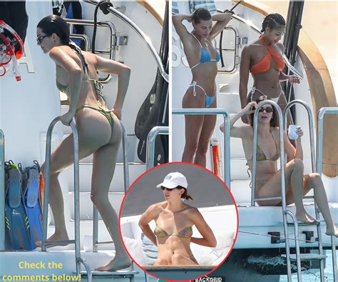 Kendall Jenner Puts On A Very Cheeky Display In Thong Bikini On A Yacht