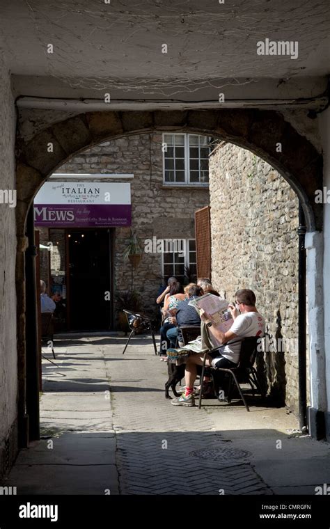 The Streets And Shops In Kirkby Lonsdale Historic Market Town Between