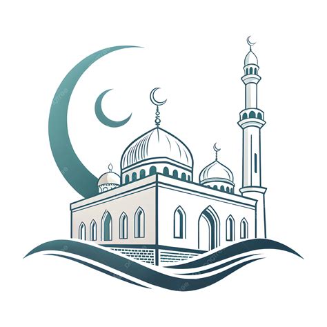 logo masjid sederhana diisolasi  bg transparan logo masjid logo