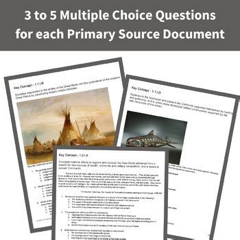 APUSH Period 1 50 Stimulus Based Multiple Choice Questions TPT