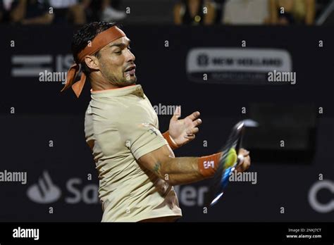 Rio Brazil February Fabio Fognini Ita Player In Match