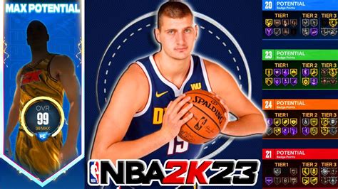 Official Mvp Nikola Jokic Build Nba 2k23 82 Badges Diming Inside