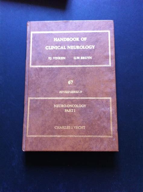 Handbook Of Clinical Neurology Revised Series Neuro Oncology