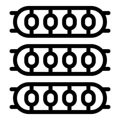 Black and white digital illustration of cylindrical objects 46042583 ...