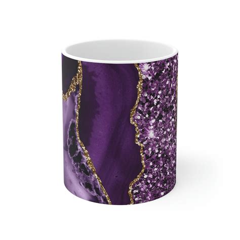 Purple Agate Mug Purple Coffee Mug Purple Mug Purple Lover - Etsy