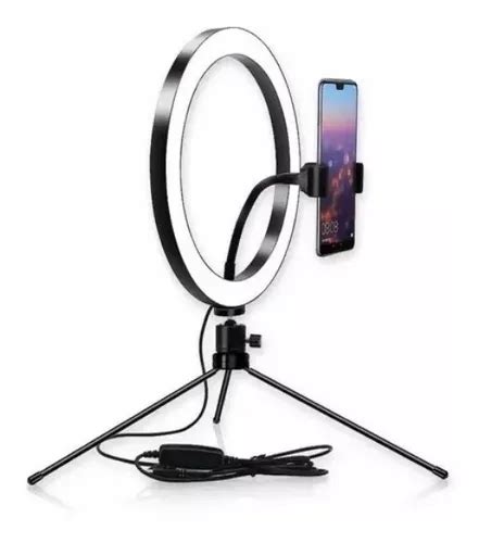 Aro De Luz Iluminador Ring Light 26cm Tripé Lives Selfie MercadoLivre