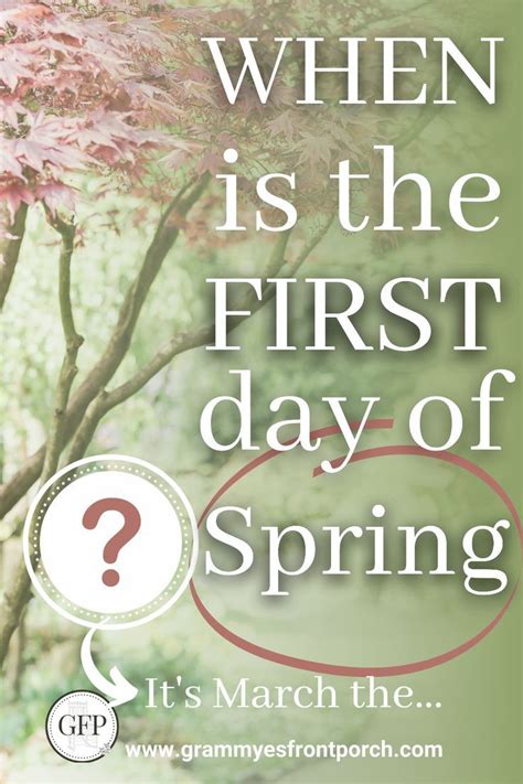 When Is The First Day Of Spring First Day Of Spring St Day Of