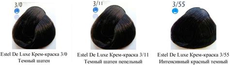каштановый цвет эстель номер