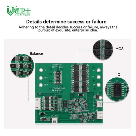 Lithium Battery Protection Board 4s 30A BMS 14 8V 12 8V 18650 4s BMS