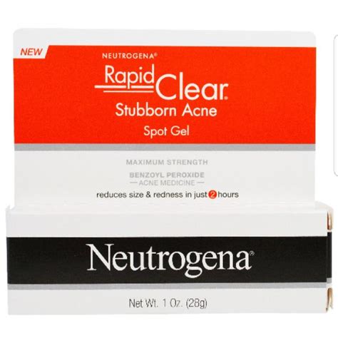 🌹ready Stock Neutrogena Rapid Clear Stubborn Acne Spot Gel Maximum Strength 1 Oz 28 G