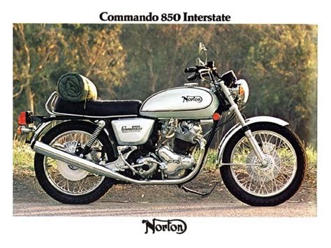 Norton Commando Interstate Advert Motocicleta Norton Motos