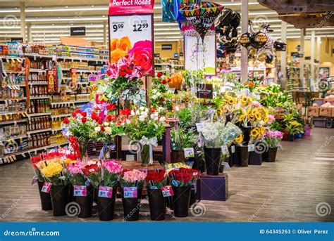 Grocery Store Flowers Editorial Stock Photo Image Of Occasion 64345263