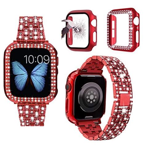 Combo Johipi Correa De Metal Compatible Con Apple Watch Band Case 38