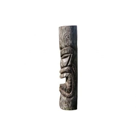 Statue Tiki Mauri Cendr Cm Totem Pour D Co Jardin Jardinex